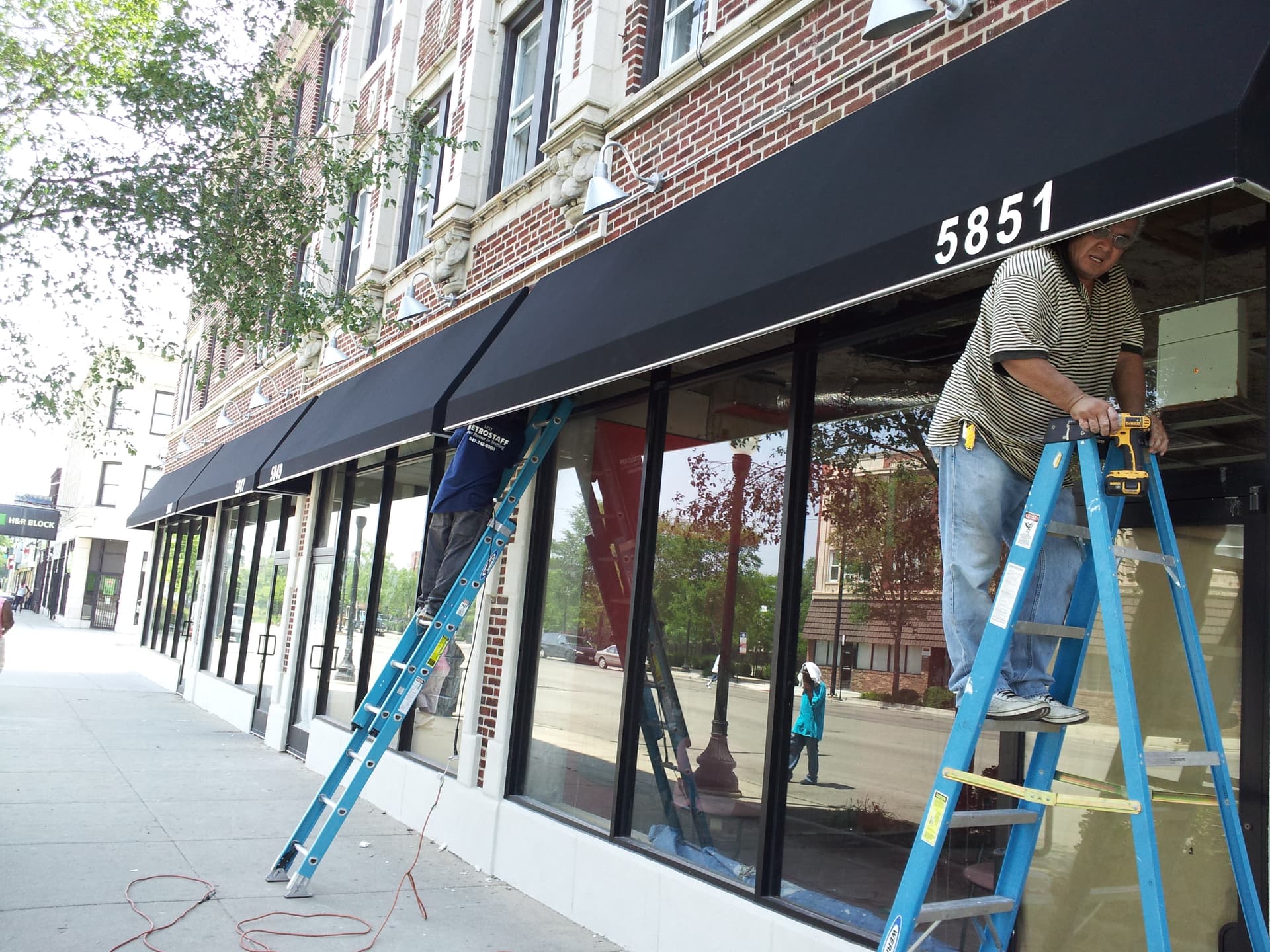 Storefronts after renovation